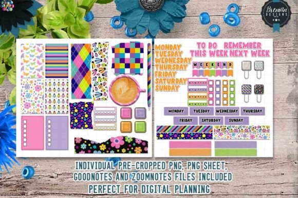 Download Bright Spring Digital Planner Stickers - Premium Resources