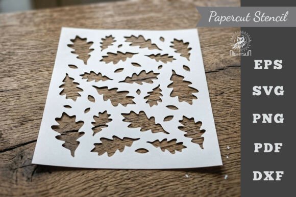 Download Leaves Pattern Stencil Paper Cutting 1 - Paper cutting Collection