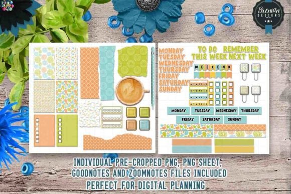 Download Playful Spring Digital Planner Stickers - Premium Bundle