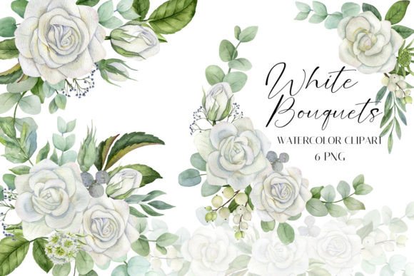 Download White Flowers Rose Bouquet Floral Wreath - Bouquet Collection