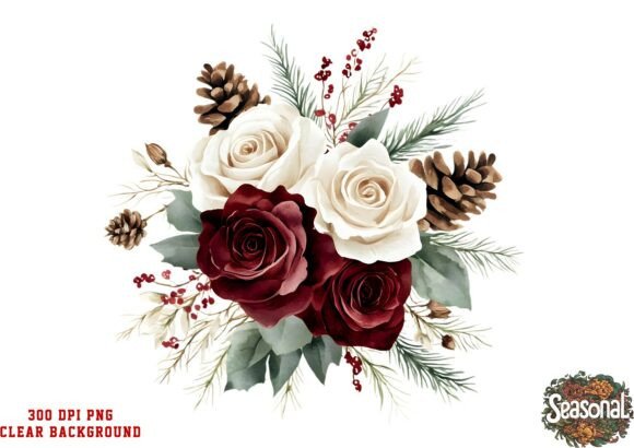 Download Brown Red Rose Bouquet Clipart - Bouquet Collection